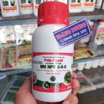 Phân bón poly-liquid 8.8.8-5%sw rong biển