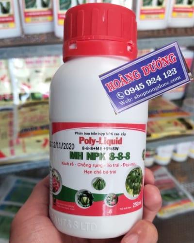 Phân bón poly-liquid 8.8.8-5%sw rong biển