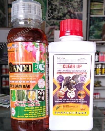 Bộ canxi bo và sâu bọ ngăn ngừa dị dạng bọng ruột sâu bọ chích hút