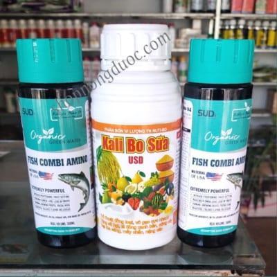 Bộ kali bo sữa đạm cá hưu cơ phình trái chắc trái
