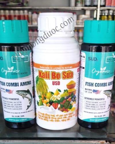 Bộ kali bo sữa đạm cá hưu cơ phình trái chắc trái