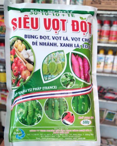 phân NPK 30-10-10 + Te siêu vọt đọt vọt chồi lá