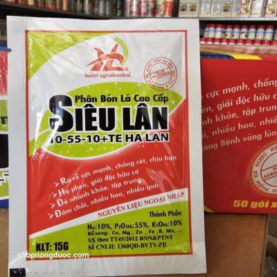 Siêu lân phân bón lá cao cấp 10-55-10+te Hà Lan