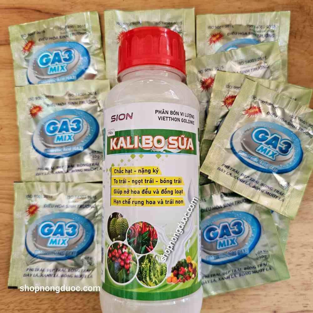 Bộ kaly bo sữa ga3 mix to chắc trái