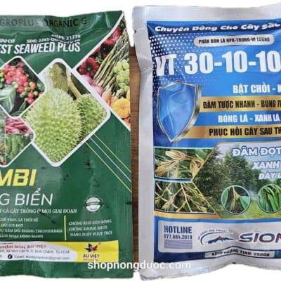 phân bón hữu cơ NPK trung vi lượng combi rong biển 30 10 10 TE