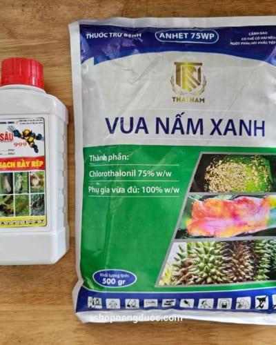 Cặp thuốc trừ sâu coral 200sc và trừ bệnh vua nấm xanh